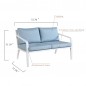 UHome 4-piece Outdoor Garden Sofa Set