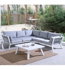 UHome 5-piece L-Shape Outdoor Upholstered Sofa Set