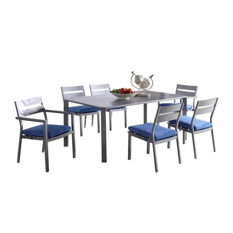 UHome 7piece Modern Outdoor Dining Table Set For 6