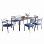 UHome 7-piece Modern Outdoor Dining Table Set For 6
