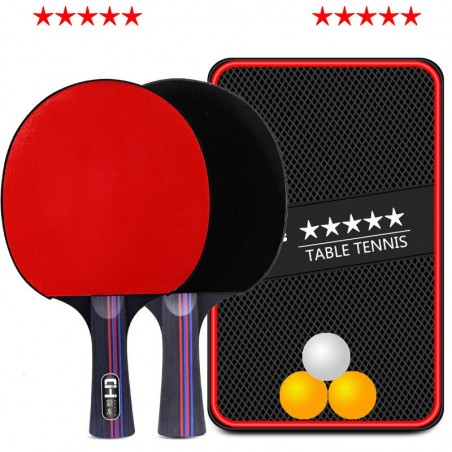 5-Star Professional Training Table Tennis Rackets set