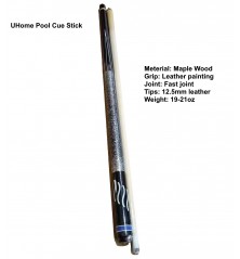 UHome Pool Cue Stick / Billiard Cue 12.5mm Tip