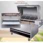 XL Stainless Steel Hooded Spit Roaster Charcoal BBQ Grill XL Stainless Steel Hooded Spit Roaster Charcoal BBQ Grill