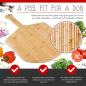 16 inches Bamboo Pizza Paddle and Serving Board 16 inches Bamboo Pizza Paddle and Serving Board