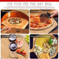 16 inches Bamboo Pizza Paddle and Serving Board 16 inches Bamboo Pizza Paddle and Serving Board