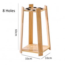 8 Holes Free-Standing Floor Cue Rack