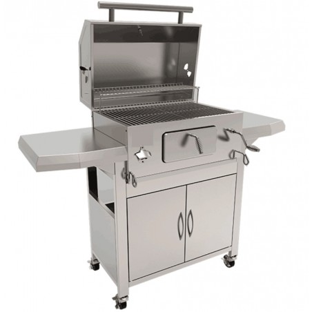 STAINLESS STEEL BBQ CHARCOAL GRILL