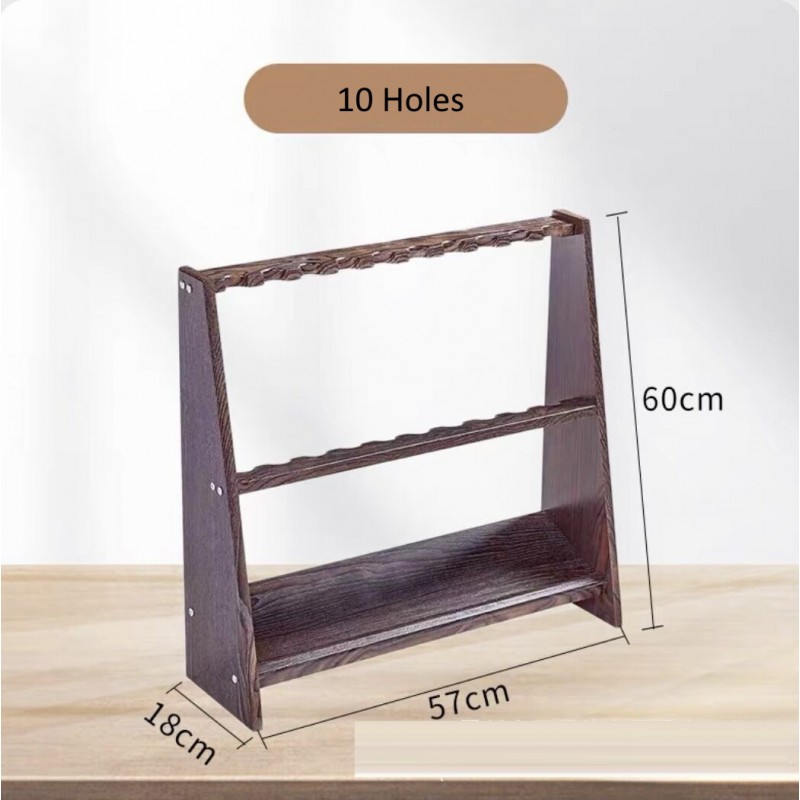 10 Holes Vintage Style Pool Cue Rack 10 Holes Vintage Style Pool Cue Rack