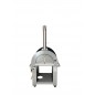 Dual Fuel Stainless steel Pizza Oven with Deluxe Enamel Top