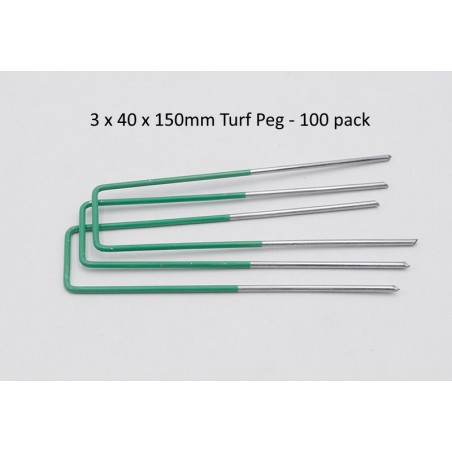 Turf Peg U Pins 3x40x150mm - 100 pack