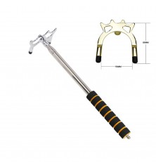 Adjustable Stainless Steel Pool Stick Bridge with Removable Low Head