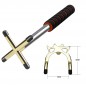 Adjustable Stainless Steel Pool Stick Bridge with Removable Cross Head