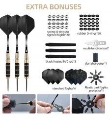3-PCS 24g Brass Tip Dart with case & accessories