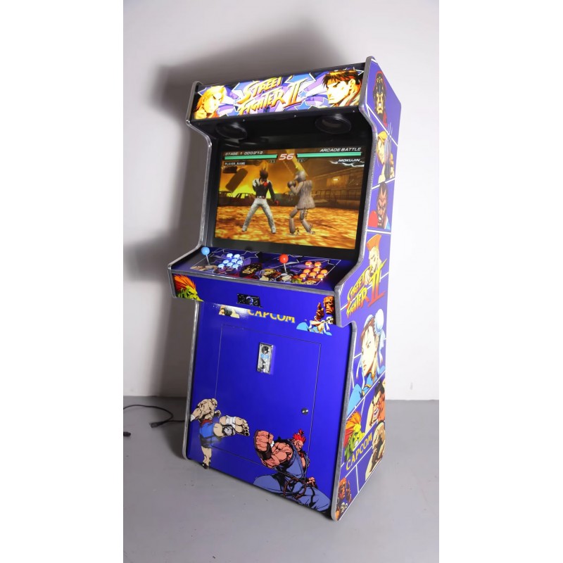 32″ LCD 2 Player Slim Upright Arcade Machine - Street Fighter II