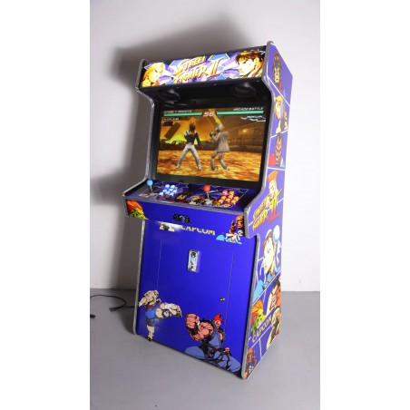 32″ LCD 2 Player Slim Upright Arcade Machine - Street Fighter II