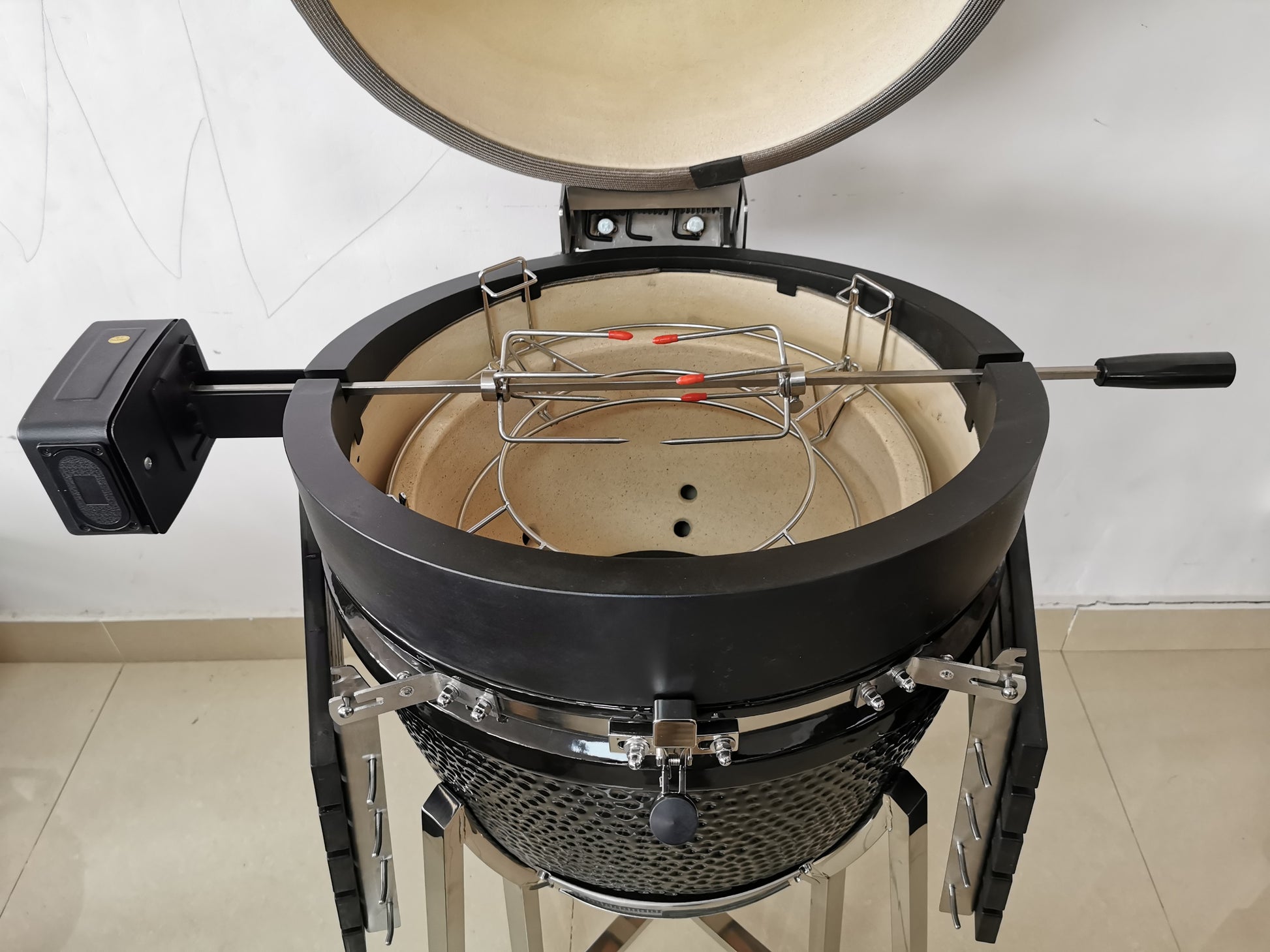 Master Grill 24" Premier Kamado Ceramic Smoker Set
