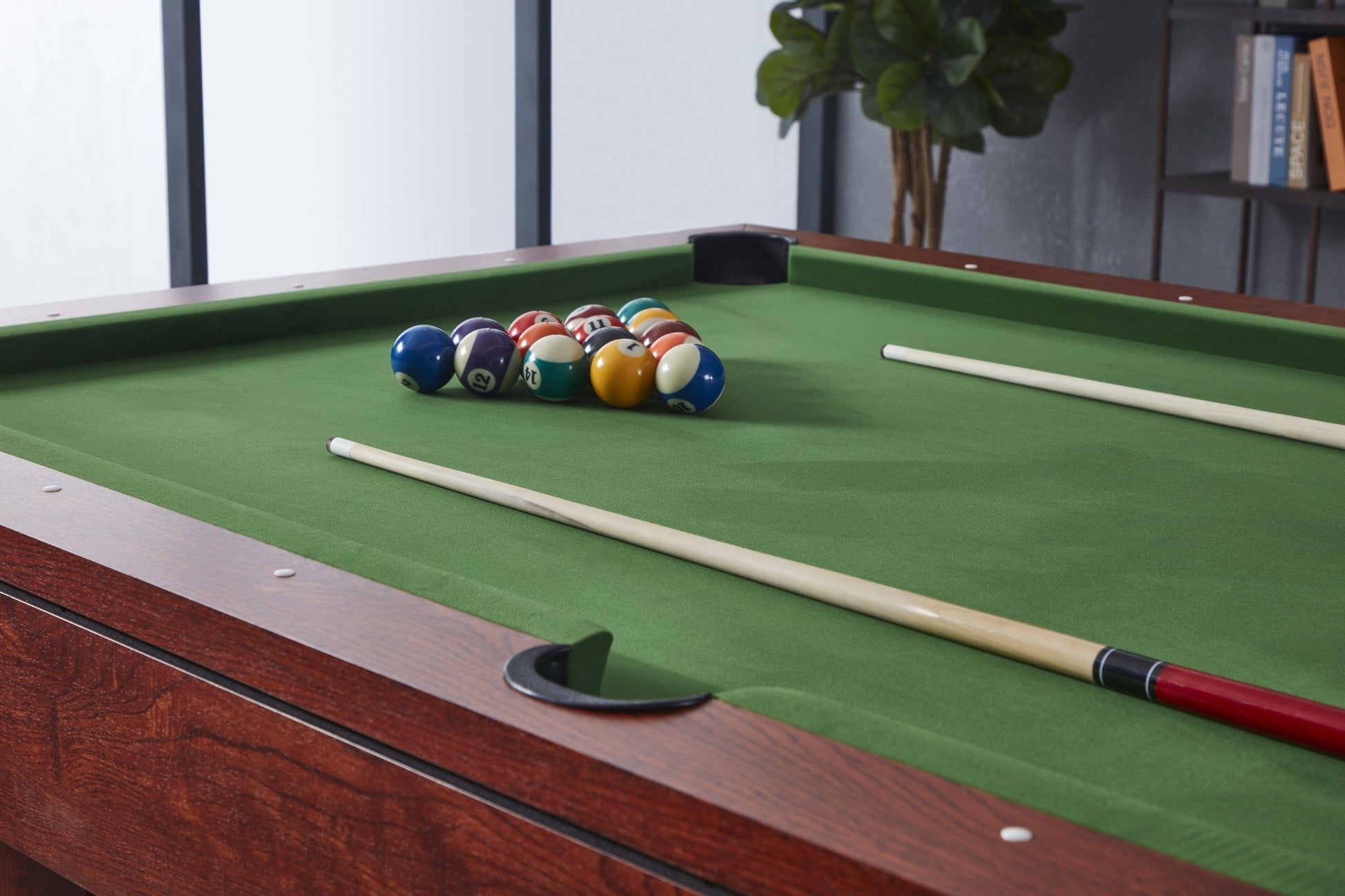 Roma V2 9FT 3IN1 POOL TABLE with BALL RETURN FUNCTION