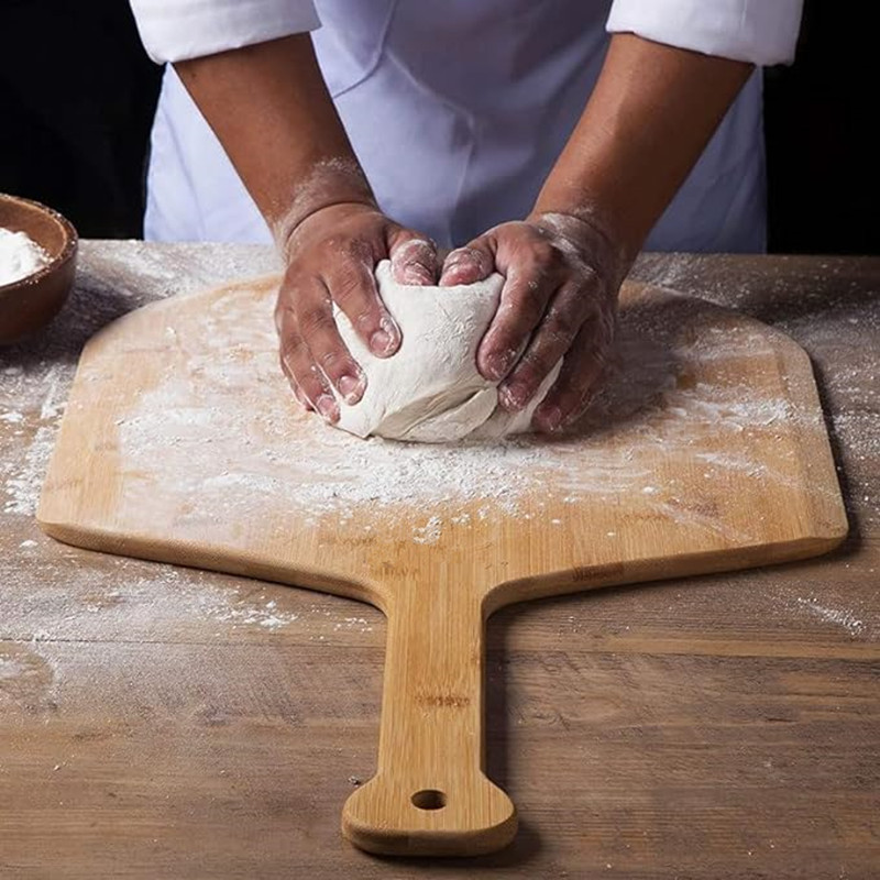 16 inches Bamboo Pizza Paddle and Serving Board