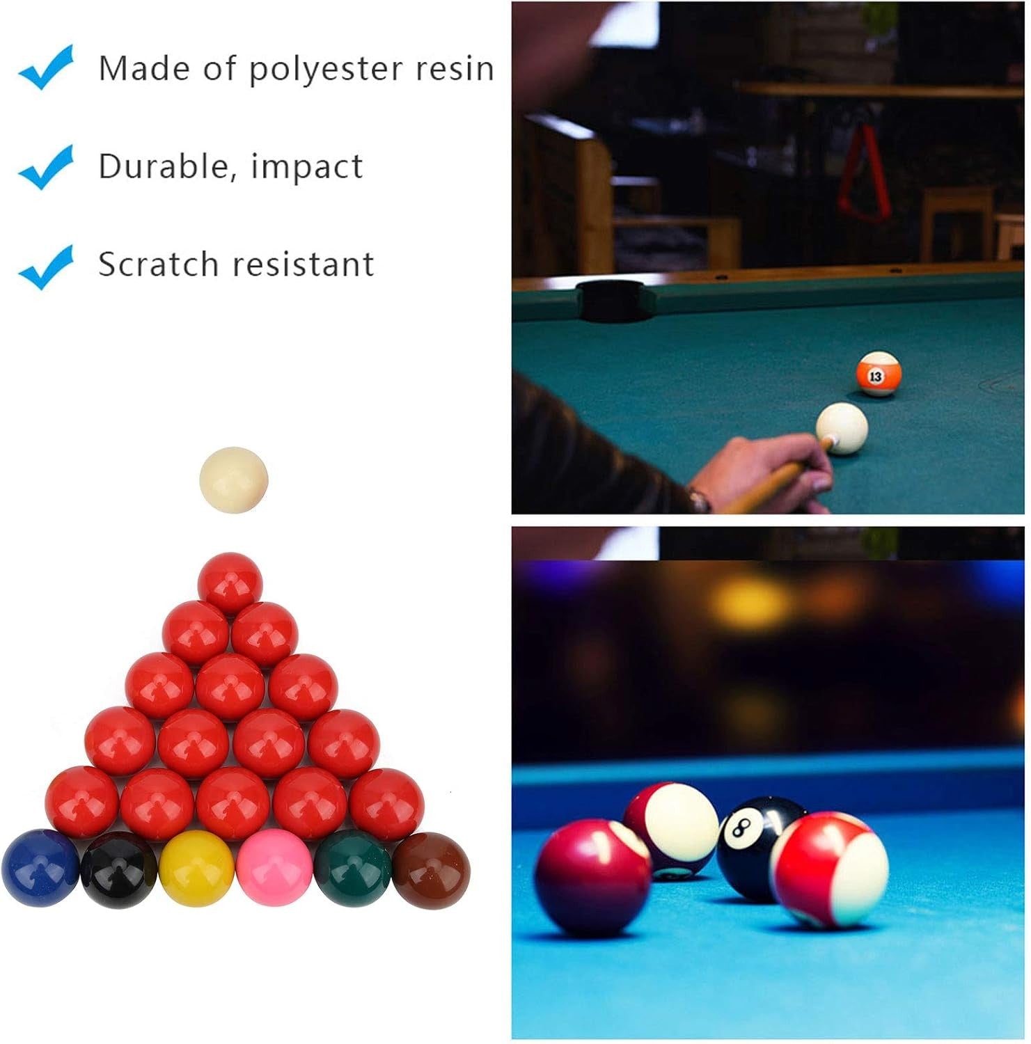 Standard Snooker Ball Set 52.5mm