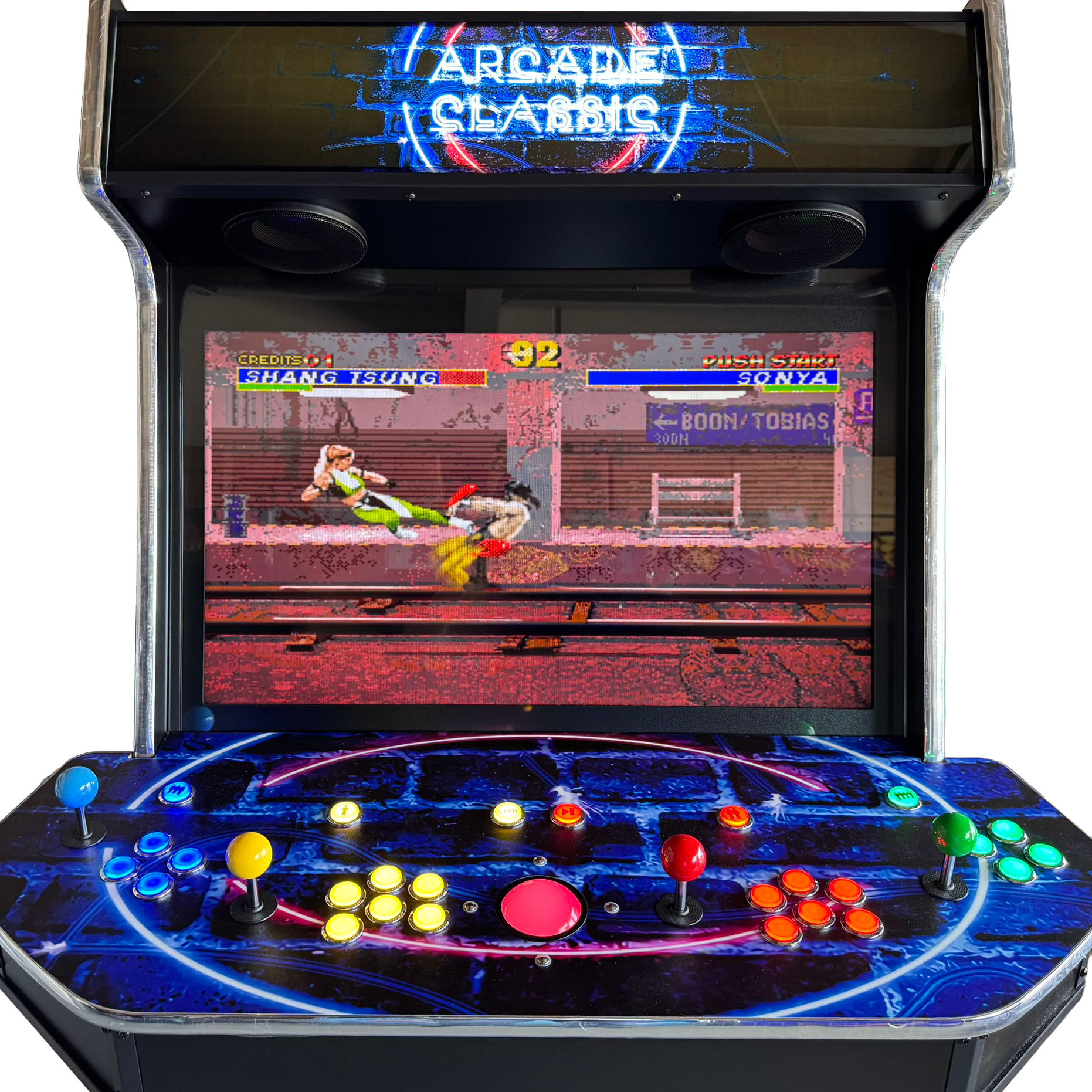 32″ LCD 4 Player Upright Arcade Machine with 10000+ Games
