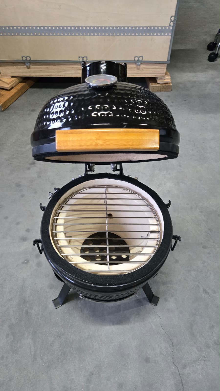 Master Grill 13" Mini Kamado Ceramic Smoker