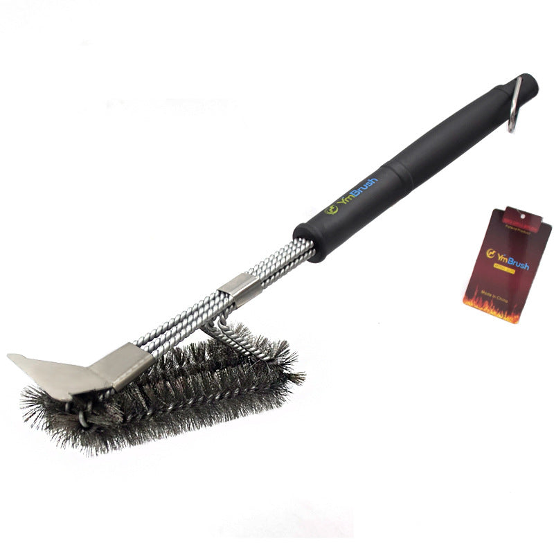 YM Stainless Steel Grill Cleaning Brush with Comfortable Grip