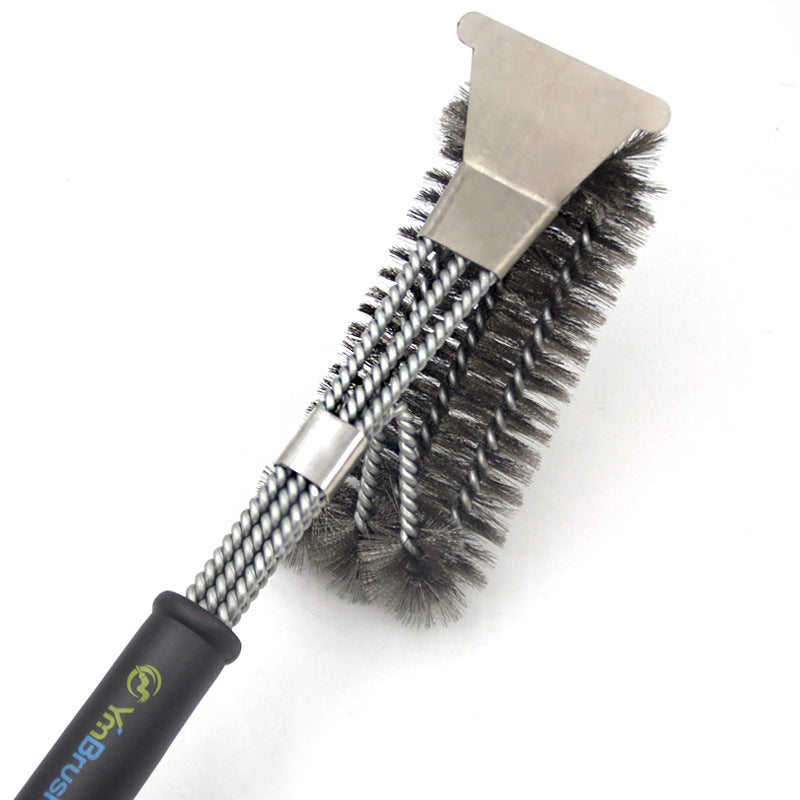 YM Stainless Steel Grill Cleaning Brush with Comfortable Grip