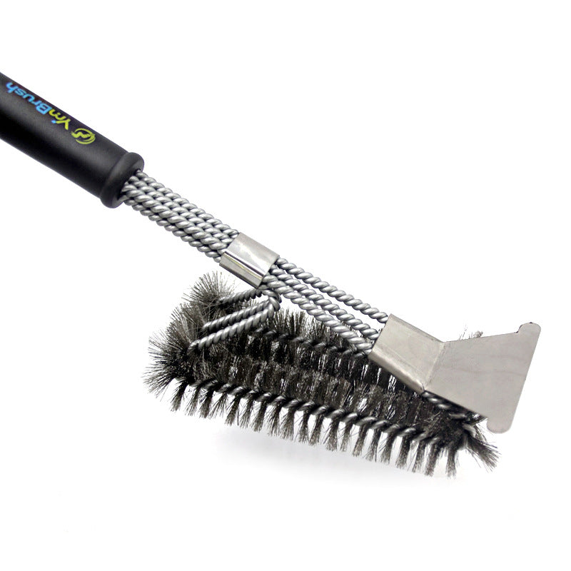 YM Stainless Steel Grill Cleaning Brush with Comfortable Grip