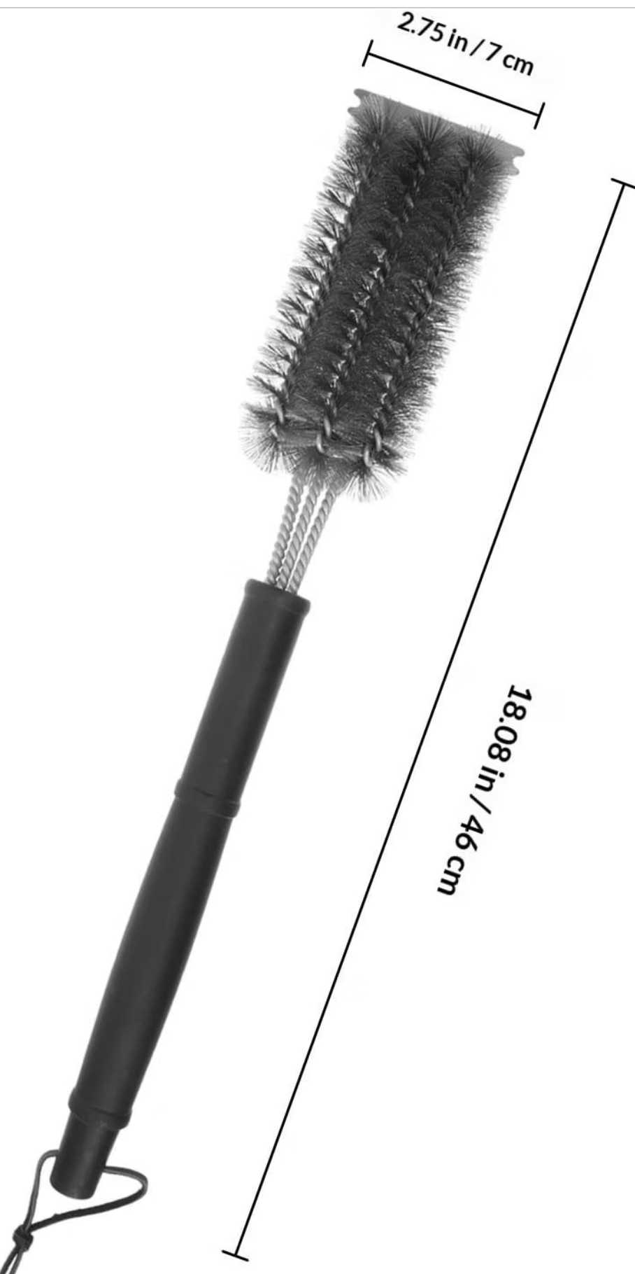 YM Stainless Steel Grill Cleaning Brush with Comfortable Grip