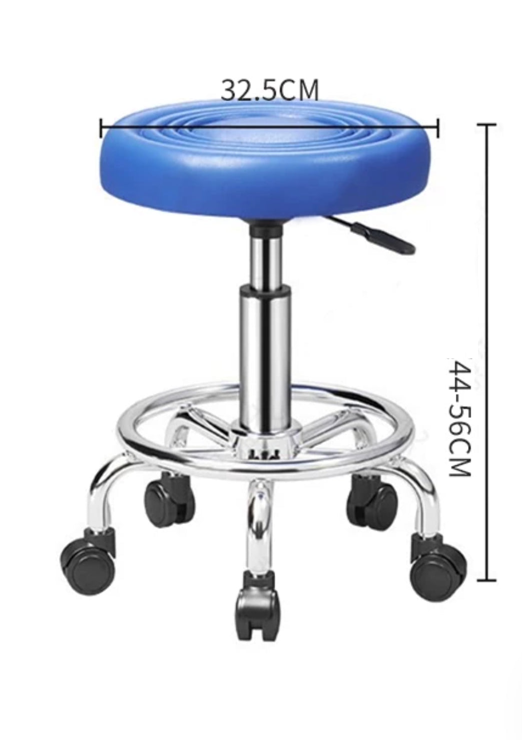 360° Swivel Adjustable Stool with wheels