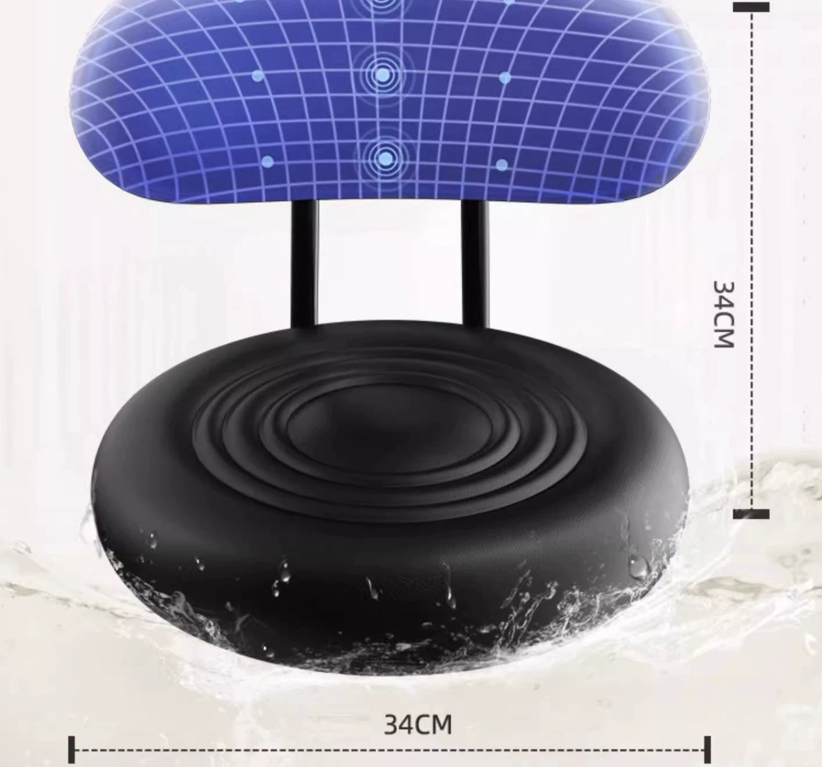 Bar stool 360˚ Swivel & Adjustable Height